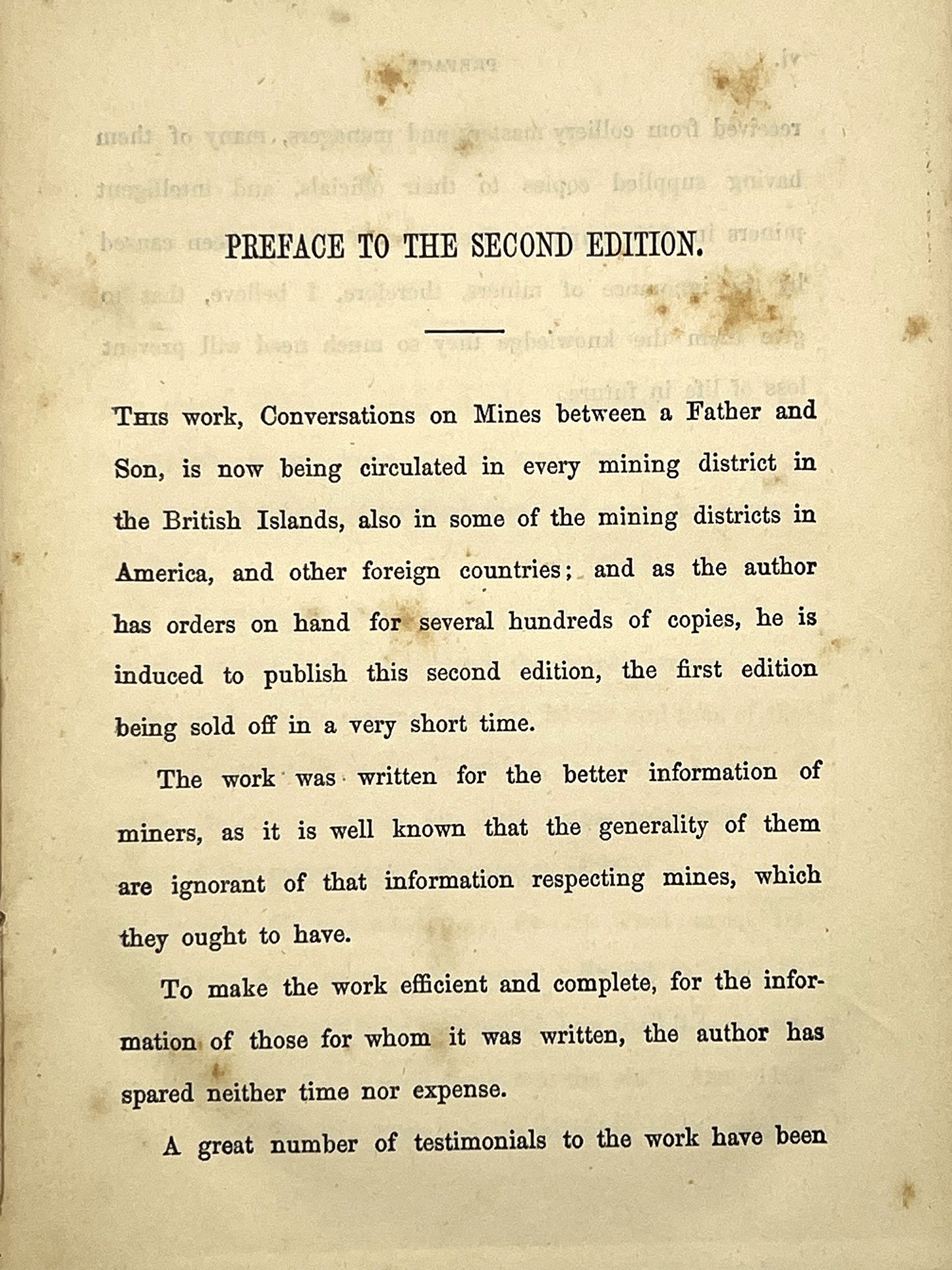 BOOKS - A Conversation on Mines, Between a Father and Son   (1865)
