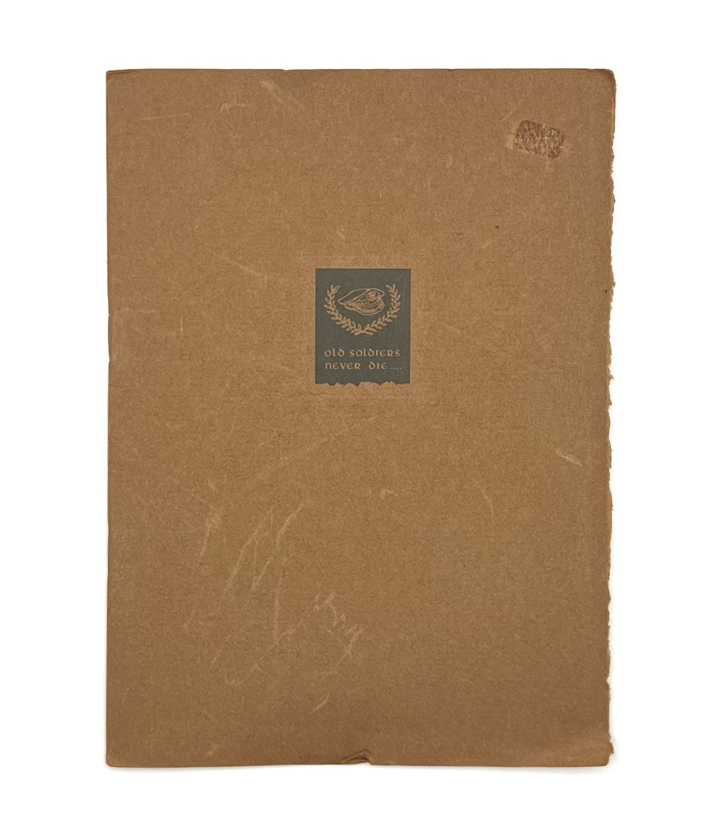 BOOKS - Old Soldiers Never Die ...