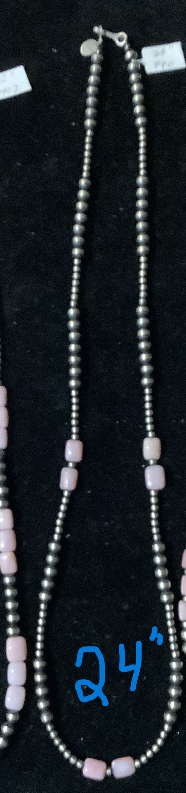Navajo Pearl and Peruvian Opal Necklaces