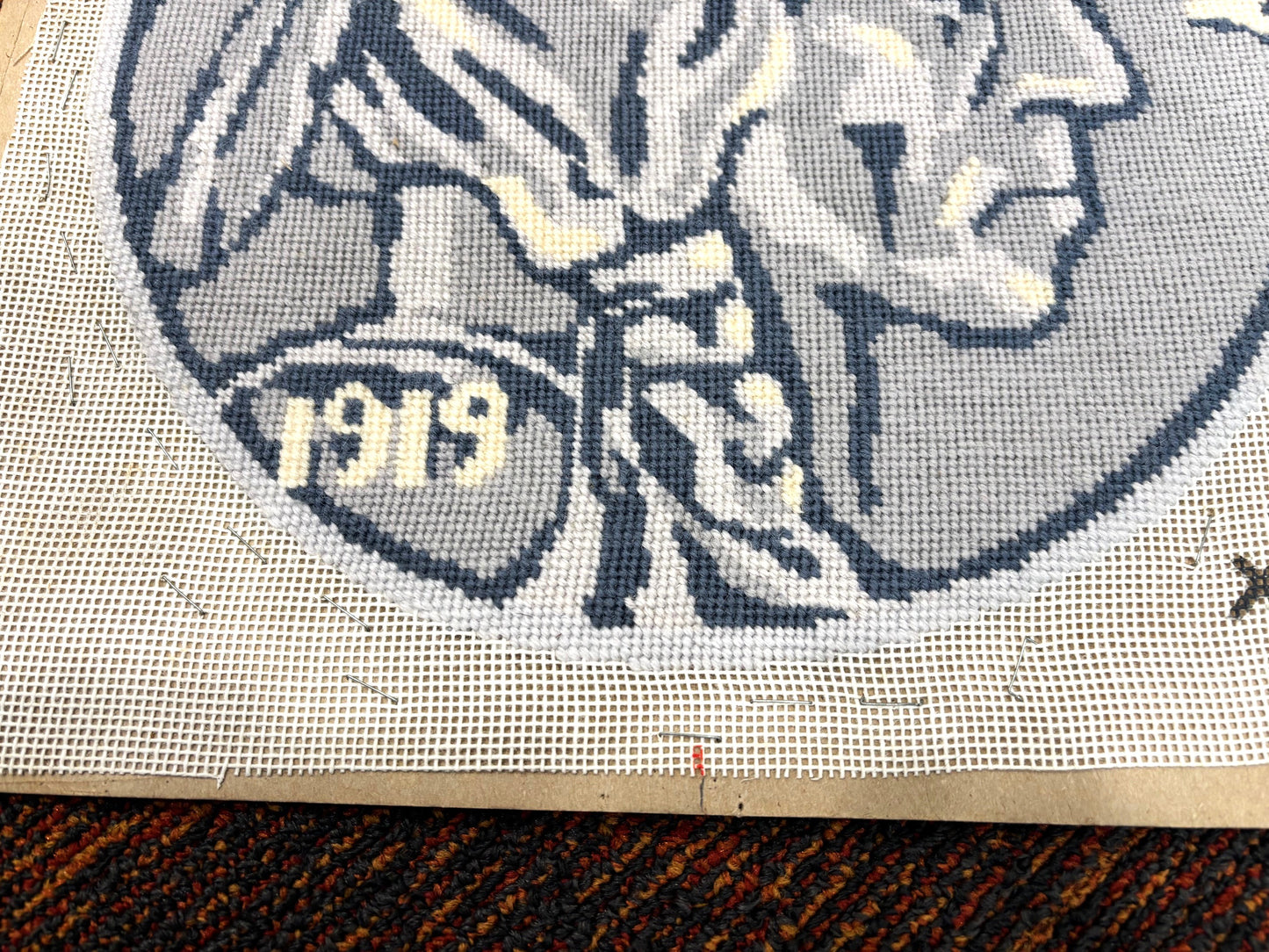 Needlepoint Indian Head Nickel