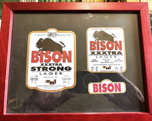 Bison related Beer labels - two