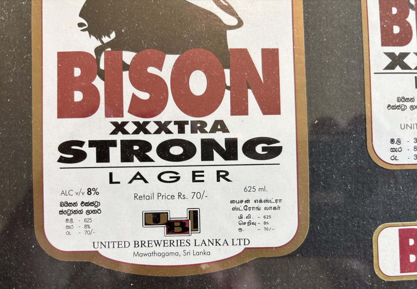 Bison related Beer labels - two