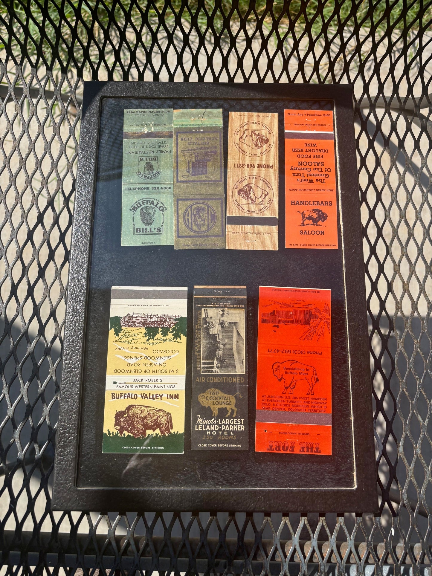 Bison/Buffalo related match book cover collection