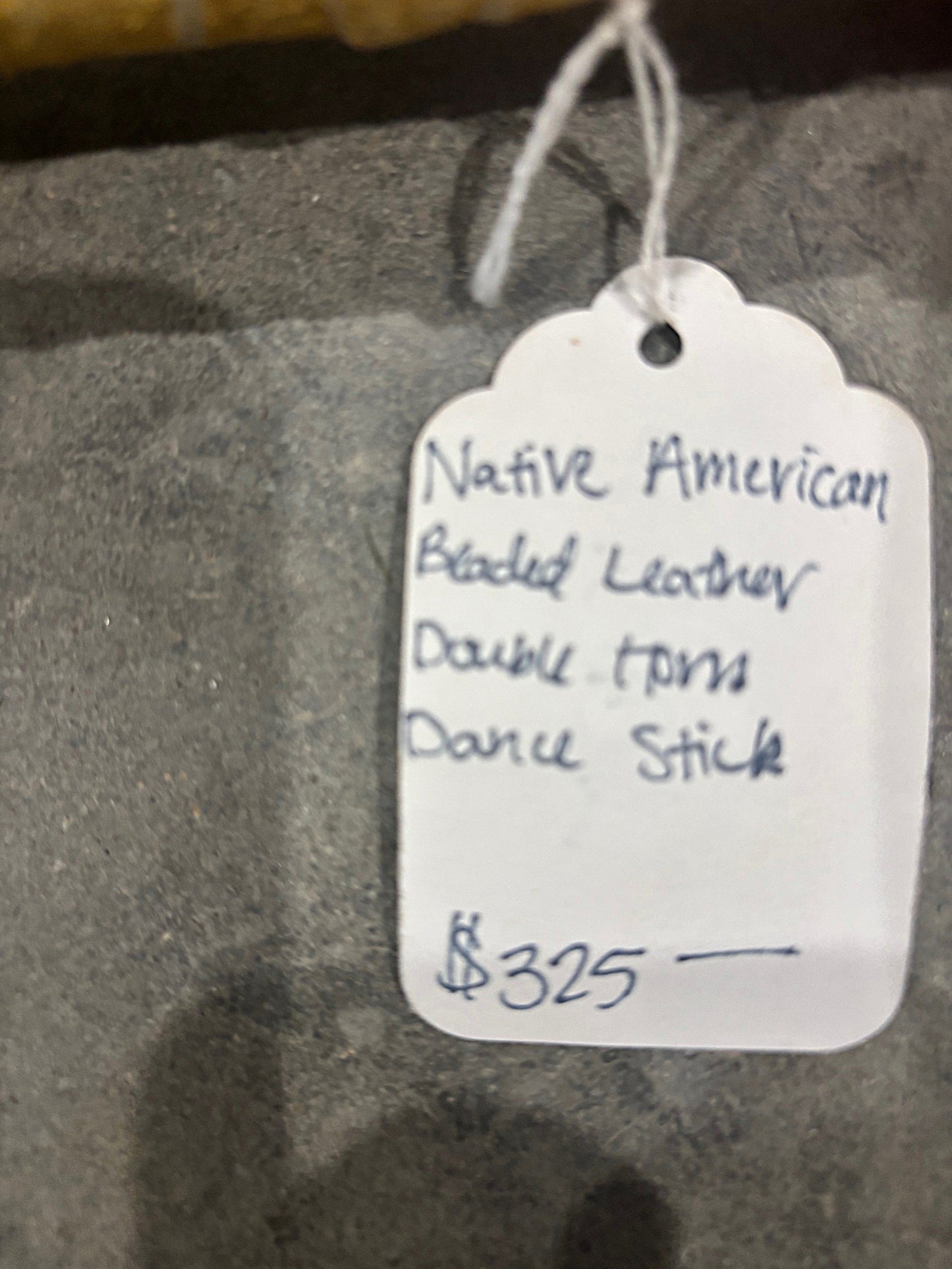 Double Bison Horn Cap - Contemporary Native Dance Wand