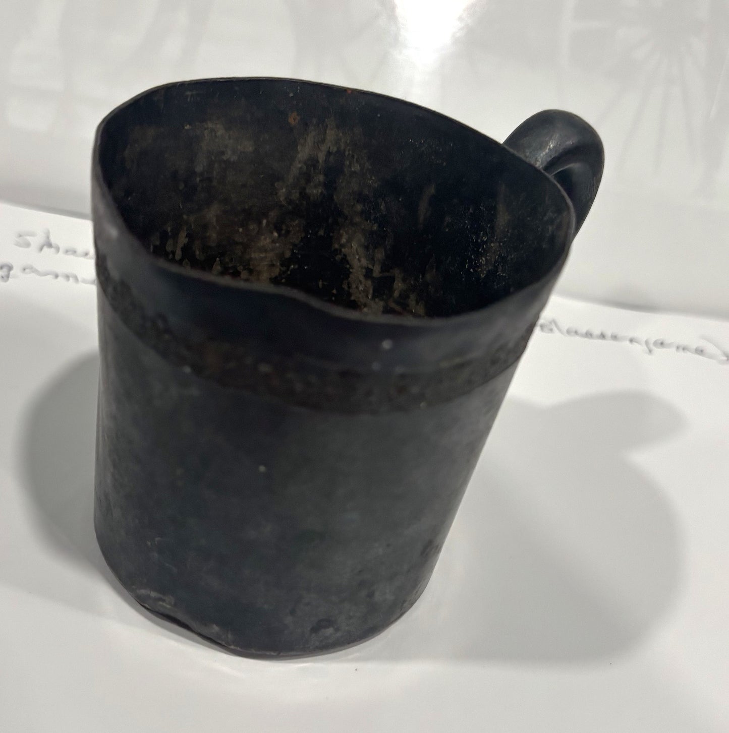 Old Small Tin Cup