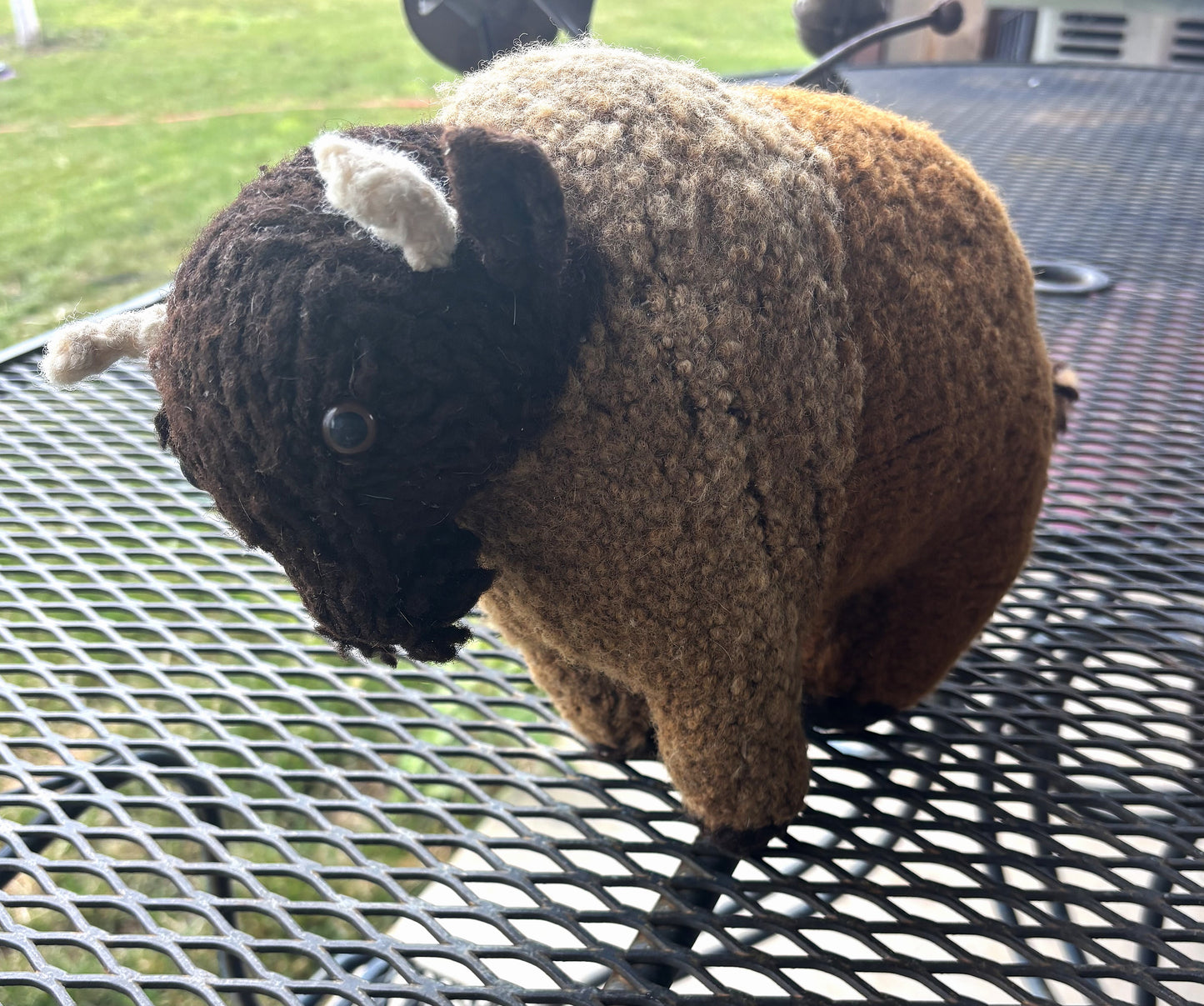 Hand Knit Bison Toys