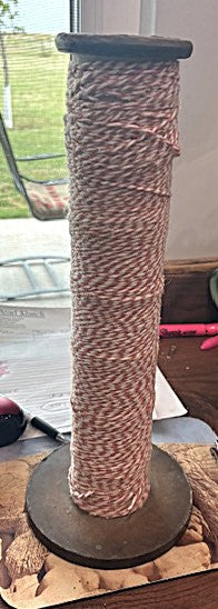 Antique Commercial/Industrial Spinning Spindle ... with yarn