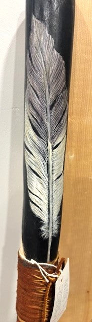 Sandhill Crane Walking Stick - painted and designed by Joyce Meck