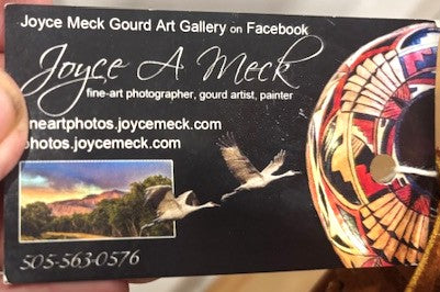 Sandhill Crane Walking Stick - painted and designed by Joyce Meck