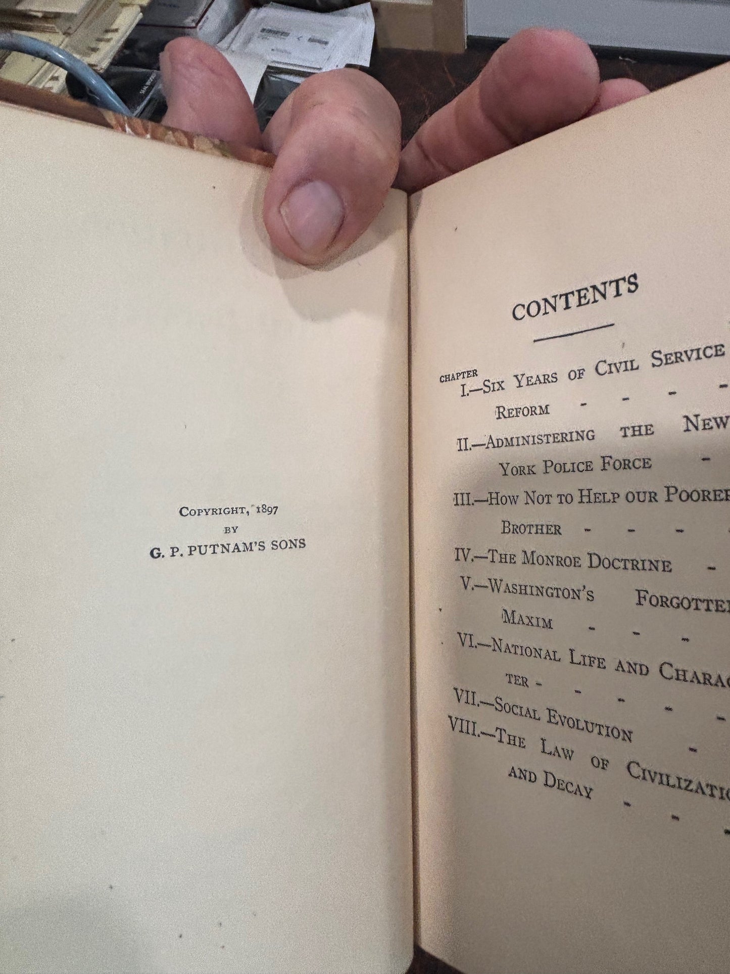 BOOKS - THE WORKS OF THEODORE ROOSEVELT.     14 of 15 volumes