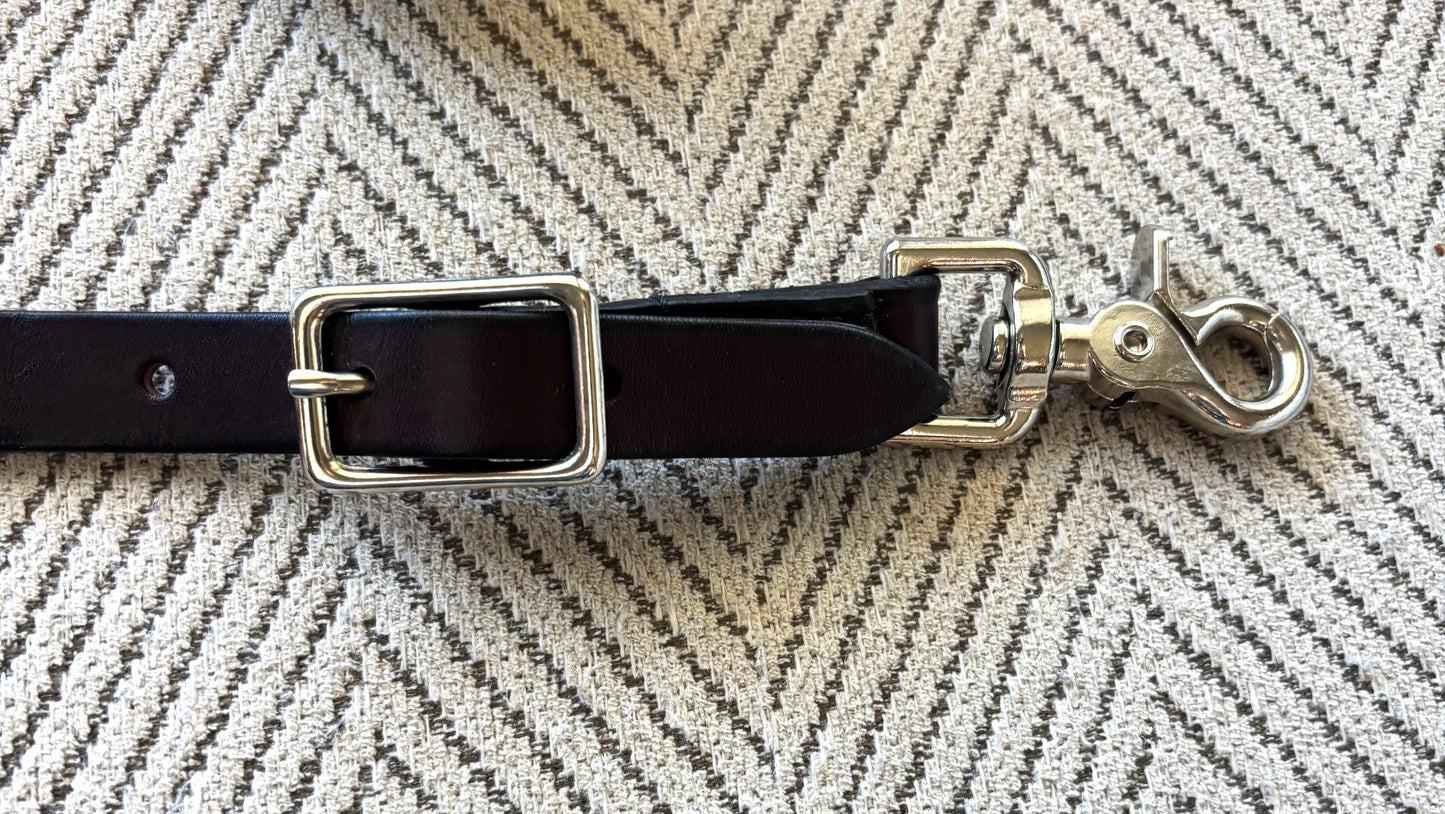 SALE SALE -Steer Leather Suspenders - Amish Made