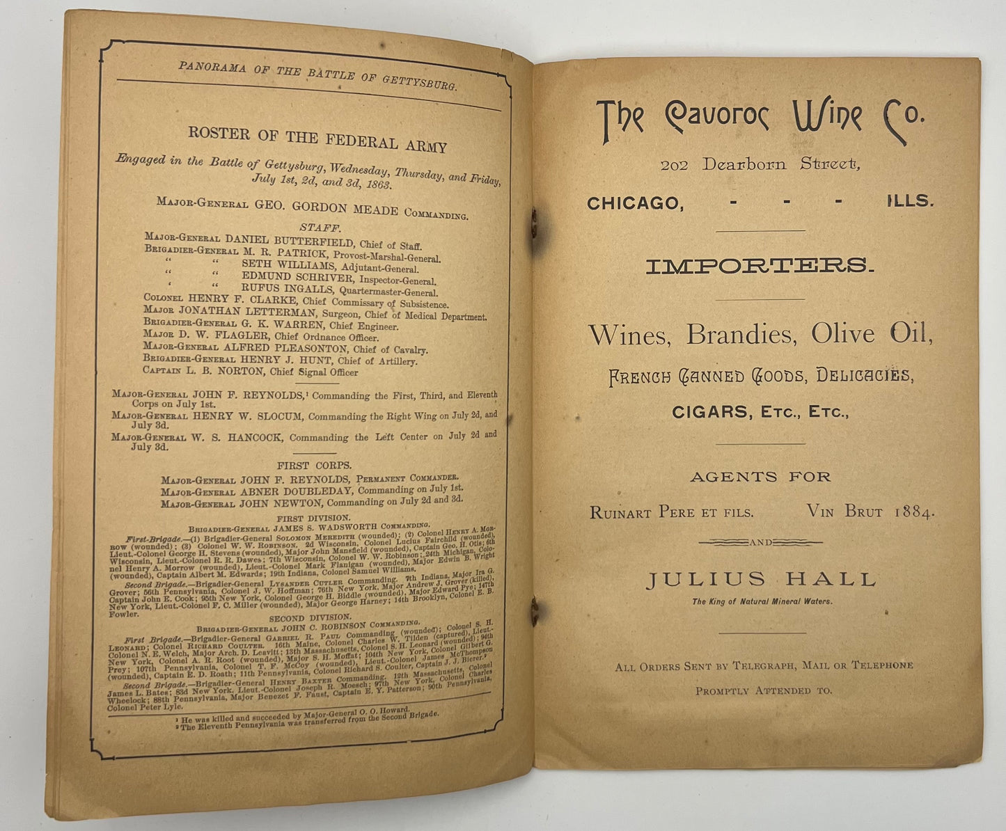 BOOKS - PANORAMA OF THE BATTLE OF GETTYSBURG; - 1884