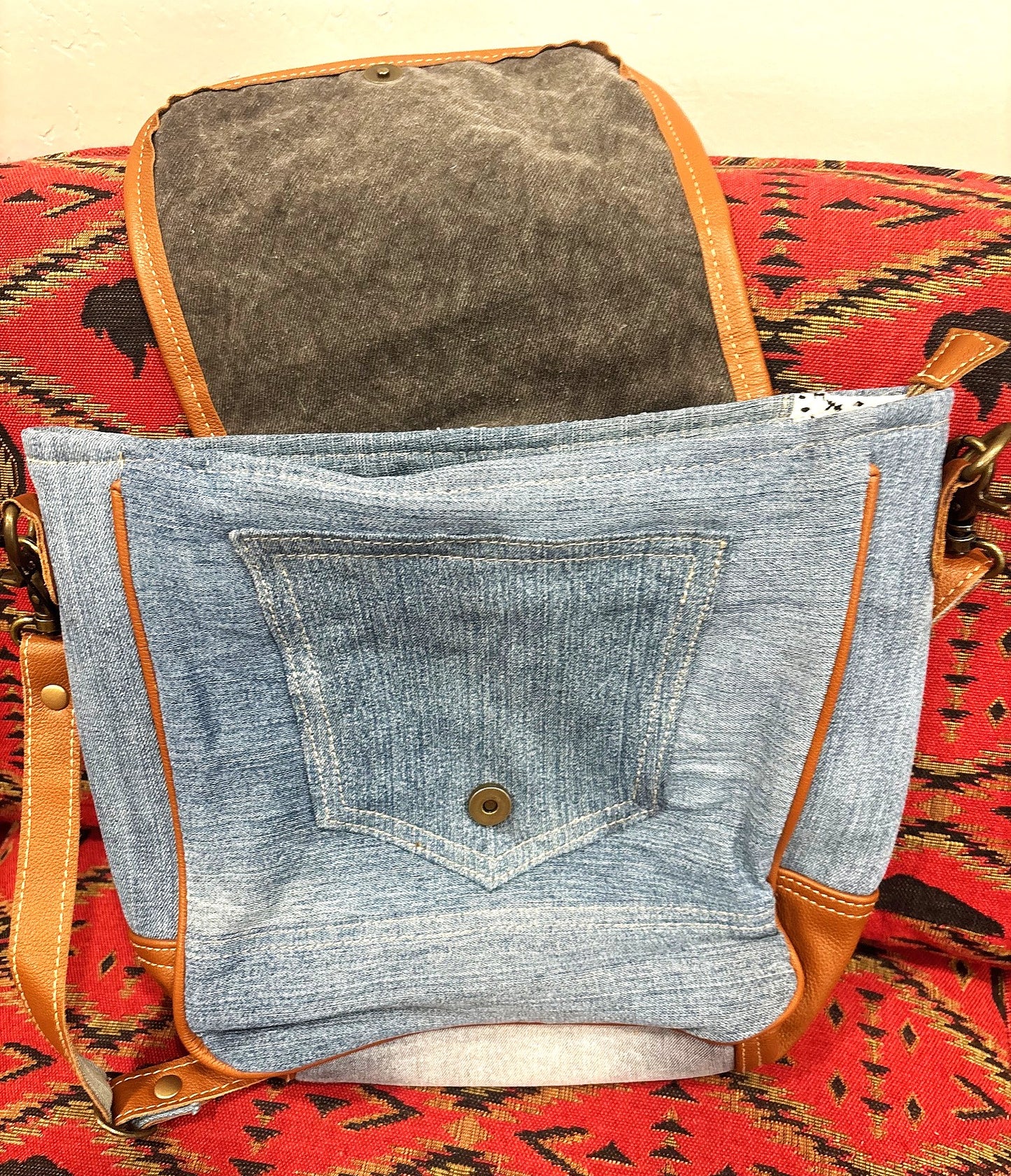 Denim and Leather bags
