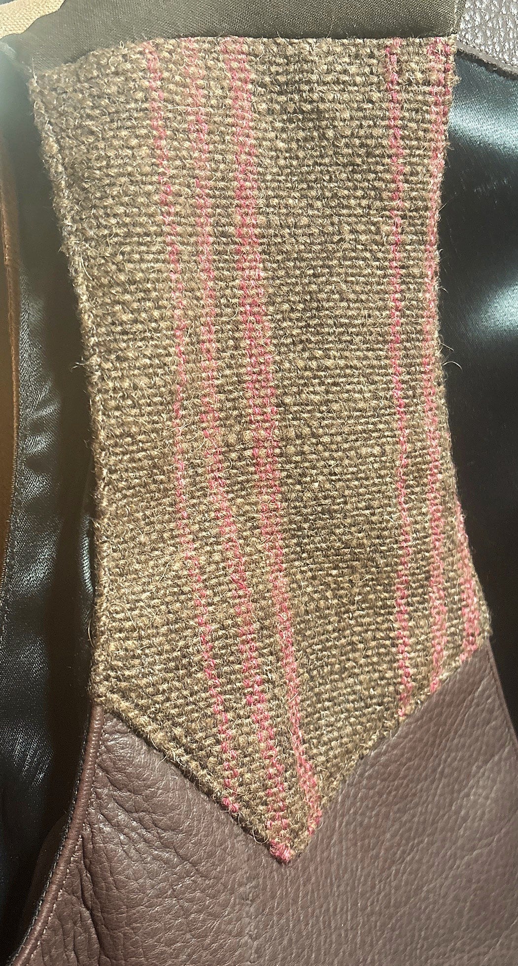 Herd Wear - Bison Cloth and Bison Leather Trim Vests