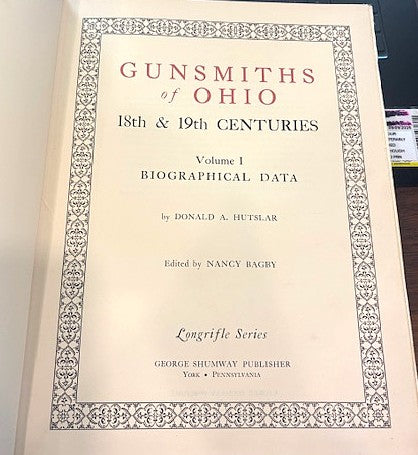 BOOKS - Gunsmiths of Ohio 18th & 19th Century