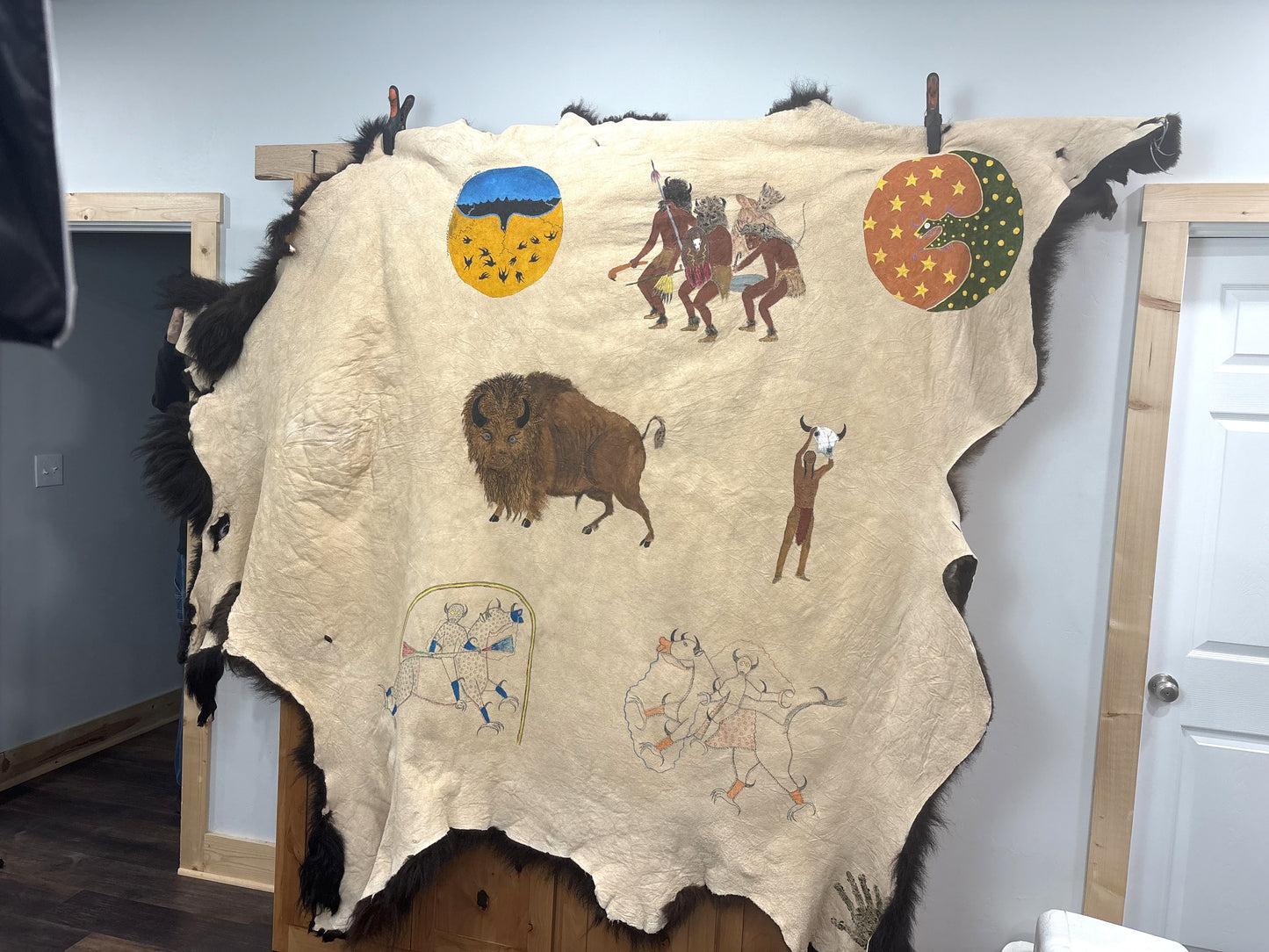 Charles Sinclair - November, 2025 - One More Hand Painted bison robe