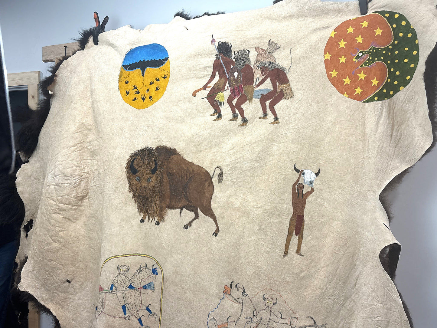 Charles Sinclair - November, 2025 - One More Hand Painted bison robe