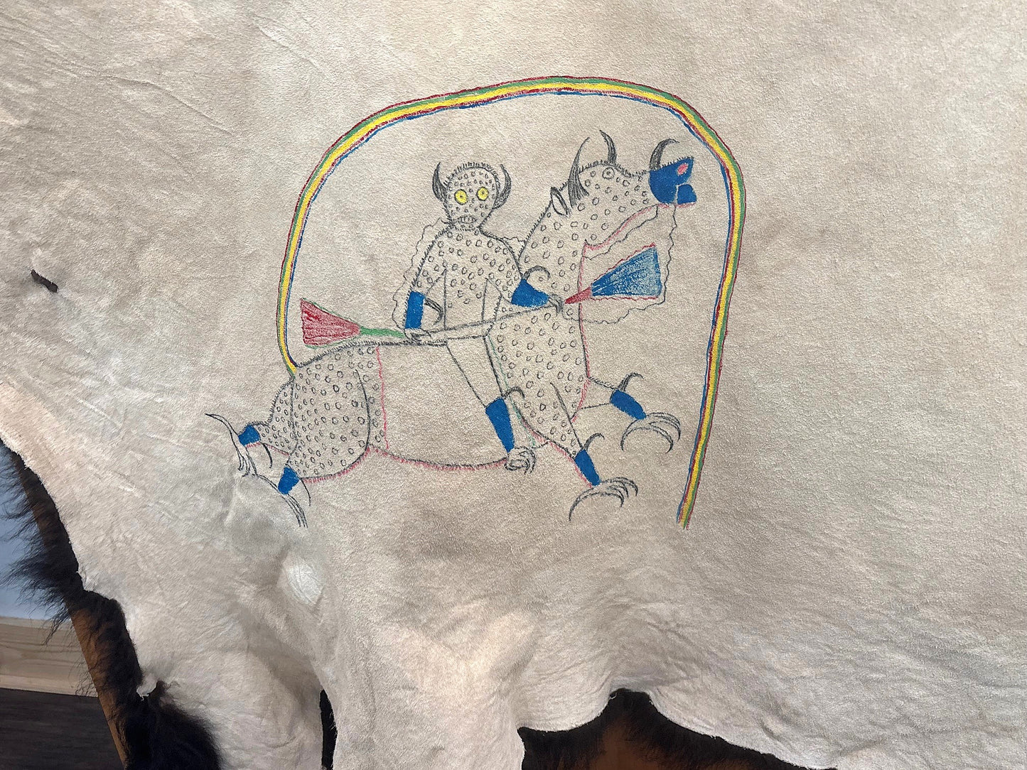 Charles Sinclair - November, 2025 - One More Hand Painted bison robe