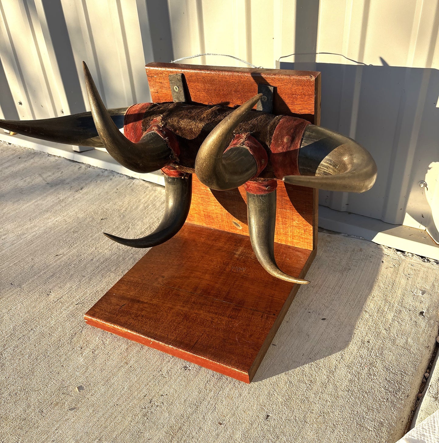 Historic - Antique Bison Horn Hat/Coat/Gun rig Rack