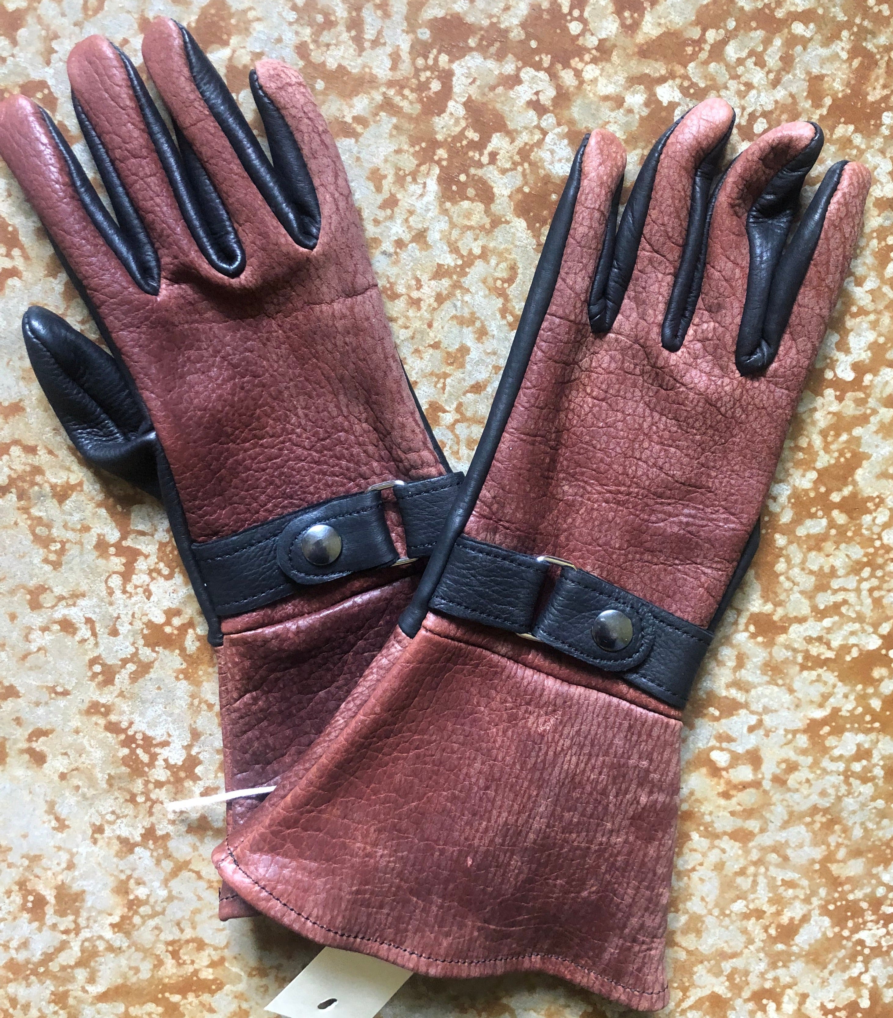 Buyce Leather - Bison/Deerskin Gauntlet Gloves — Herd Wear Retail Store