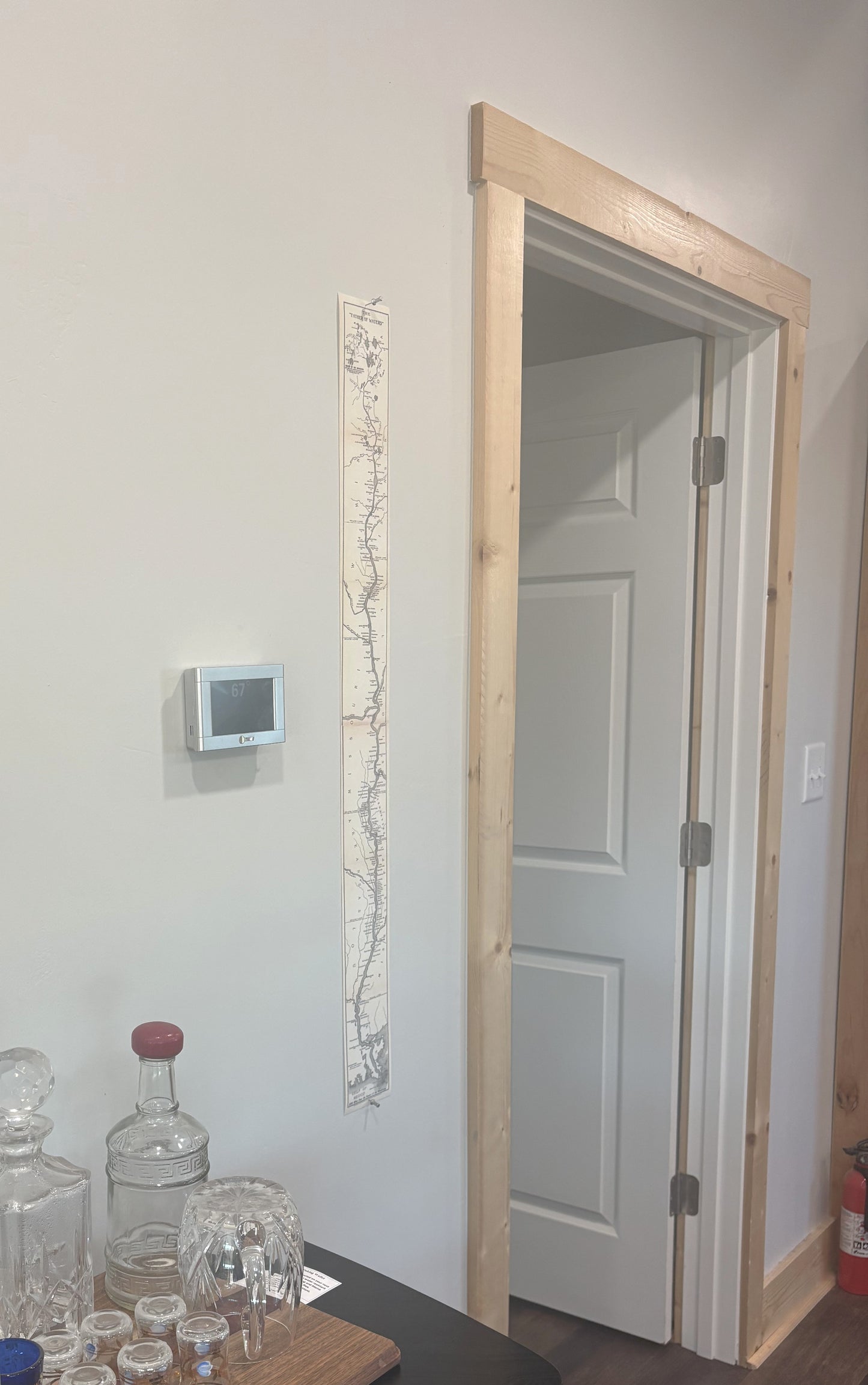 Unique Map of the Mississippi River - Reproduction