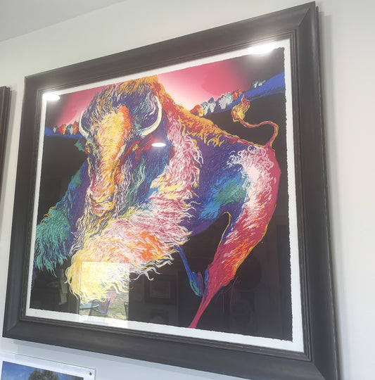 "Charging Buffalo" by Bonny Youdim Leibowitz