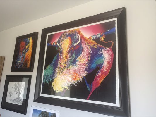 "Charging Buffalo" by Bonny Youdim Leibowitz