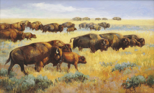 “Golden Plains of Yesteryear” - Oil on Canvas by Veryl Goodnight