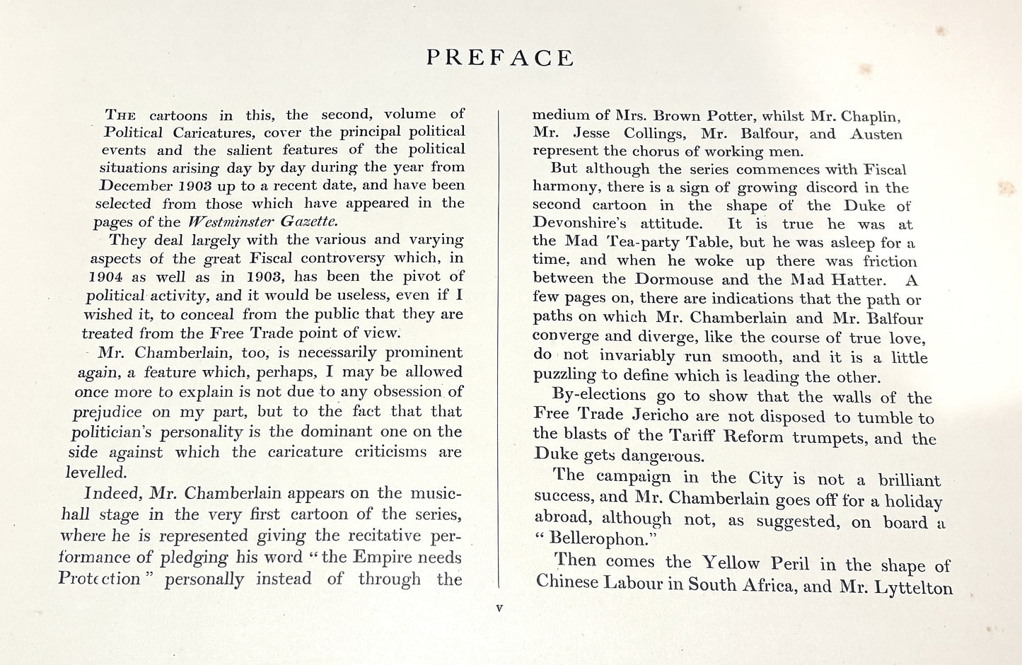 BOOKS -  Political  Caricatures - 1904