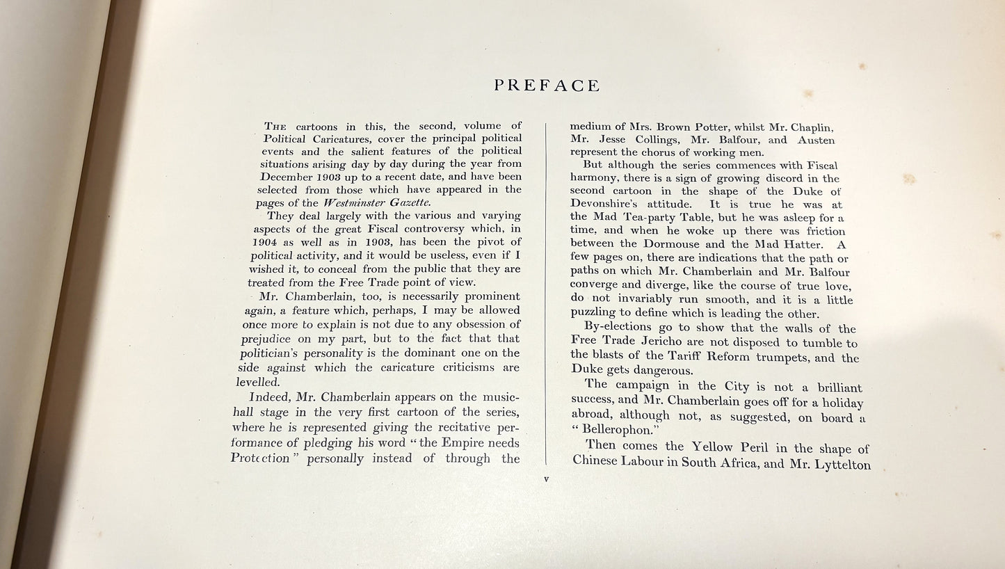 BOOKS -  Political  Caricatures - 1904