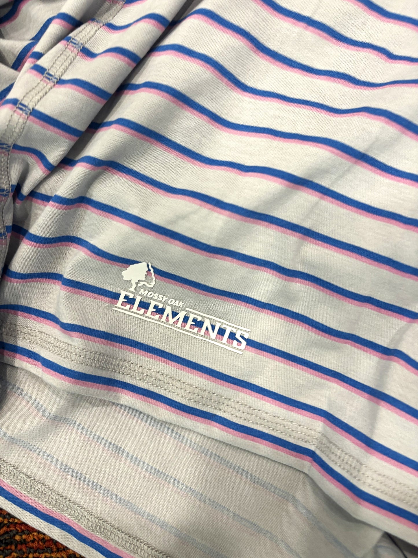 FREE - Ladies Medium striped fishing, working, casual, poly blend sun shirts