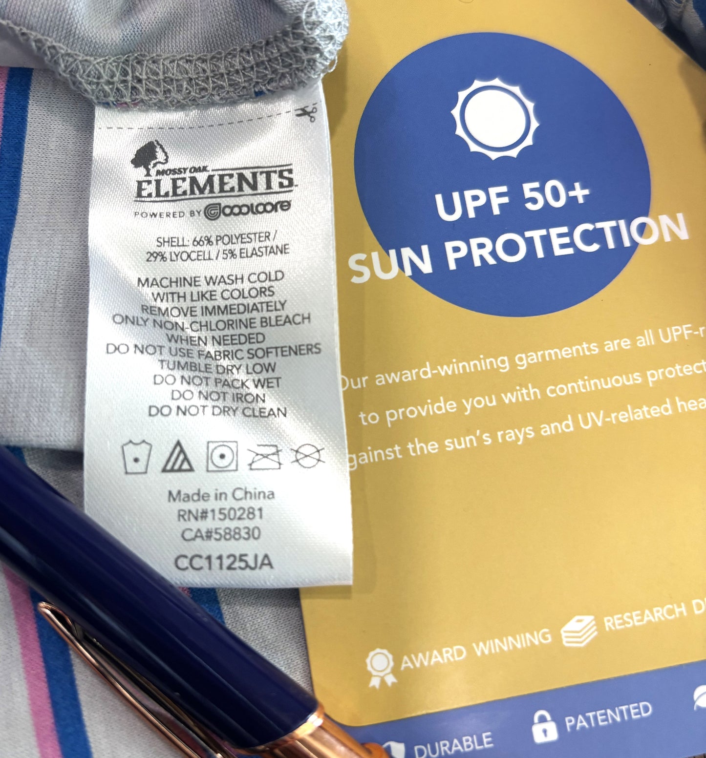 FREE - Ladies Medium striped fishing, working, casual, poly blend sun shirts