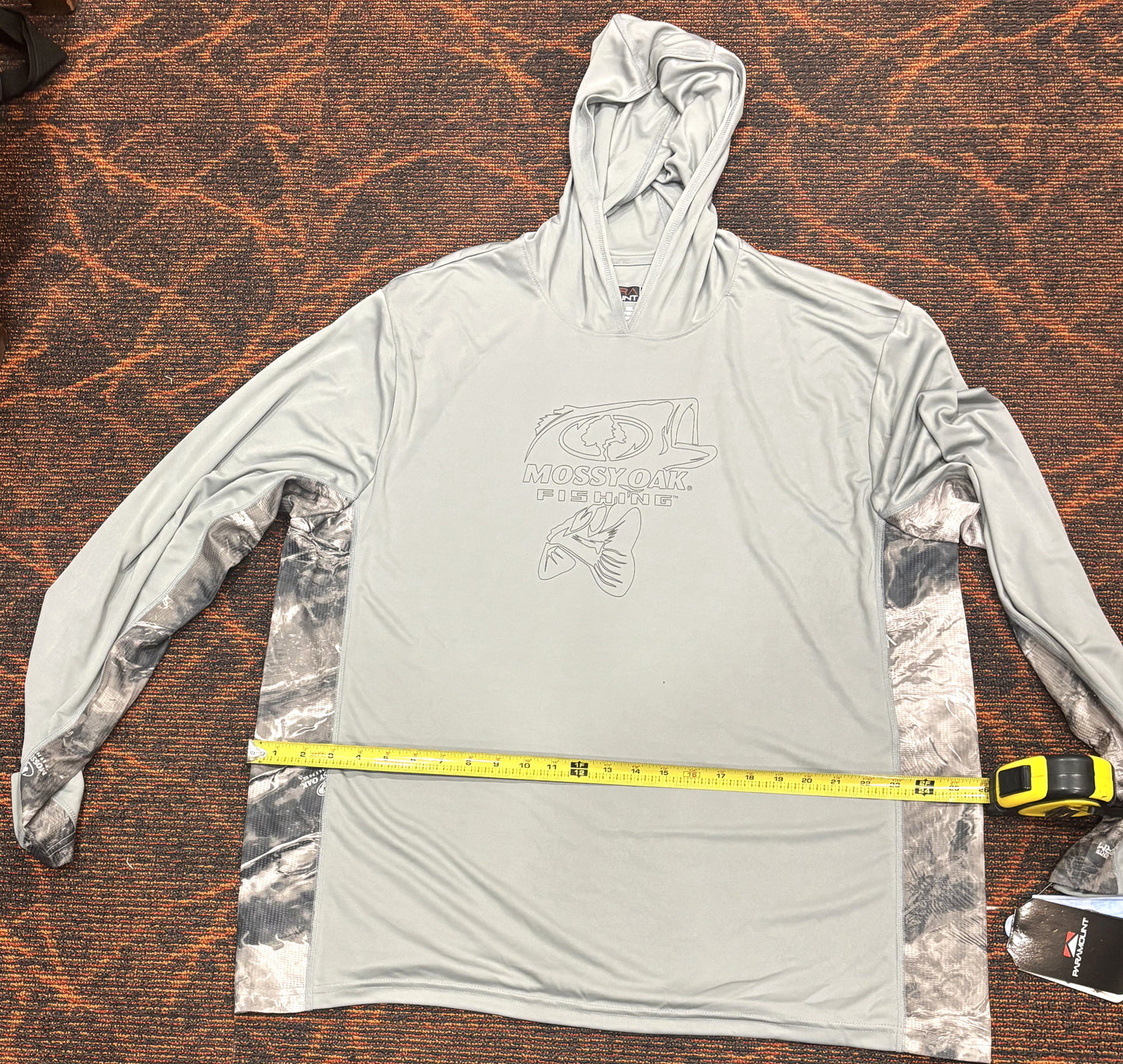 FREE - Mens XXL grey w/camo fishing, working, casual, poly blend sun shirts (Copy)