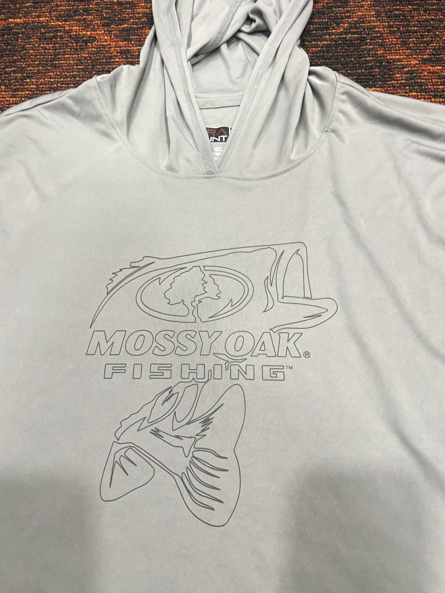 FREE - Mens XXL grey w/camo fishing, working, casual, poly blend sun shirts (Copy)