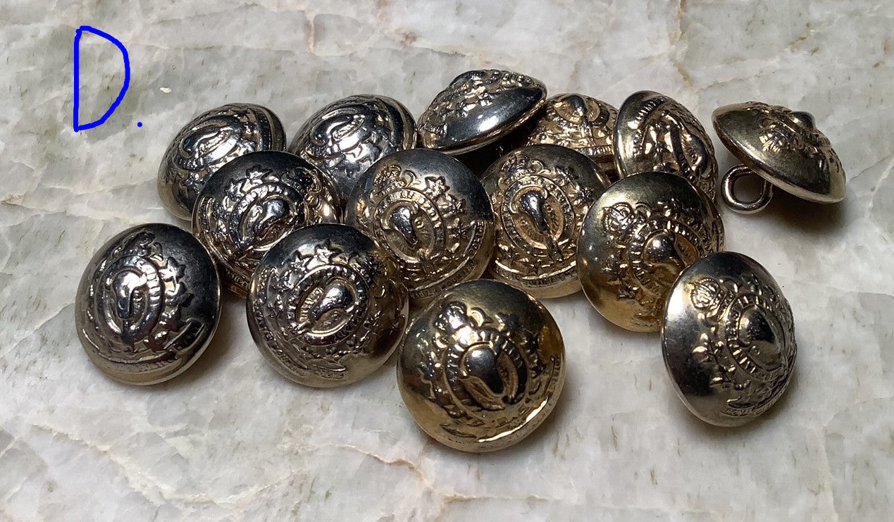 R.C.M.P uniform buttons