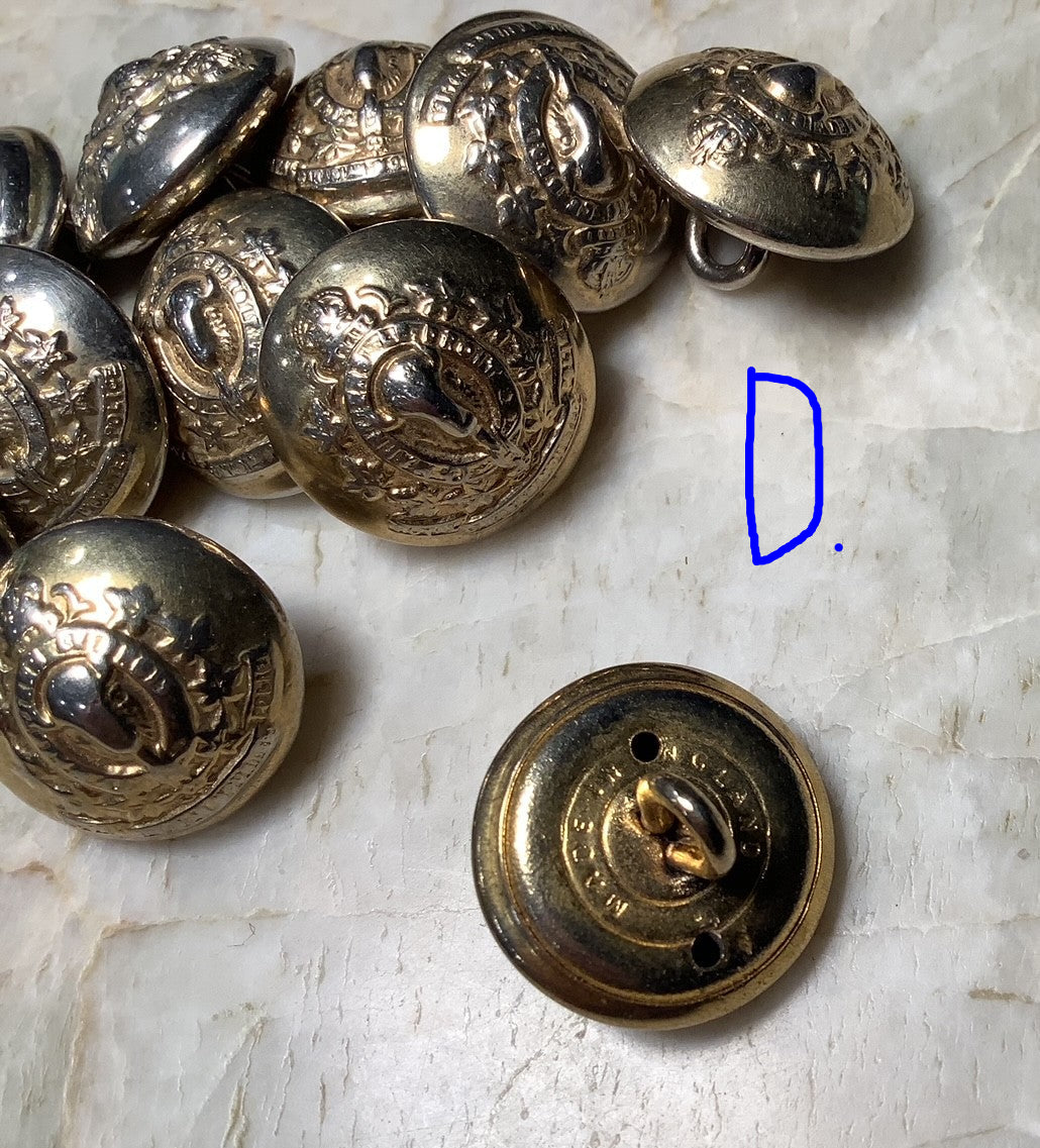 R.C.M.P uniform buttons