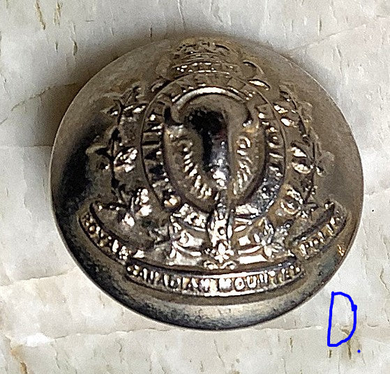 R.C.M.P uniform buttons