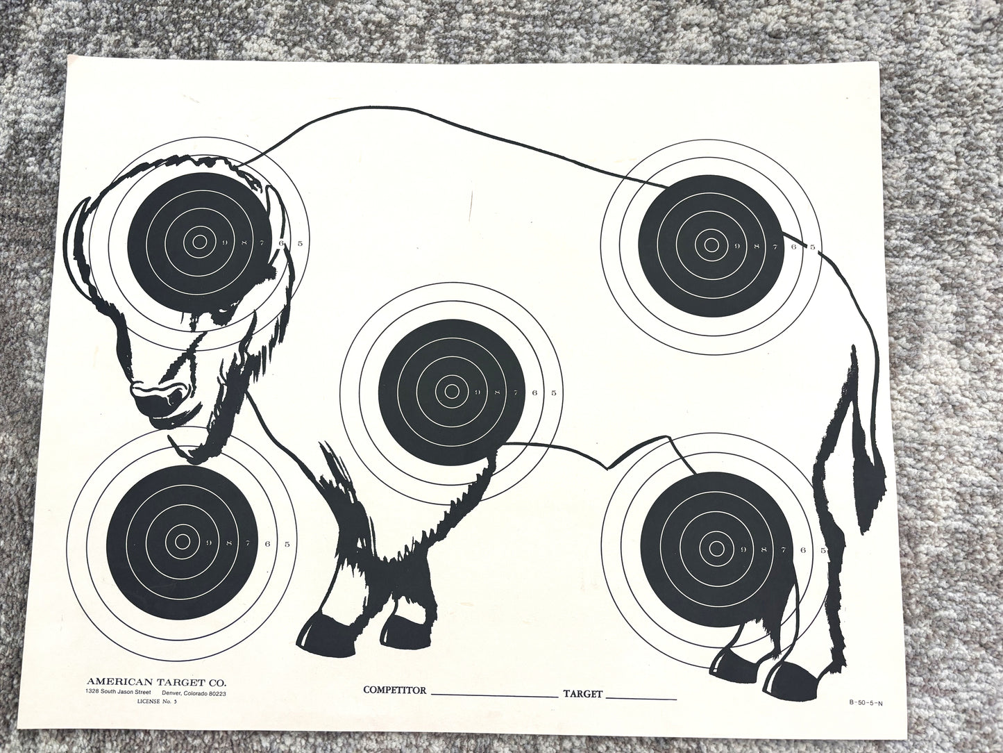 Black Powder Bison targets