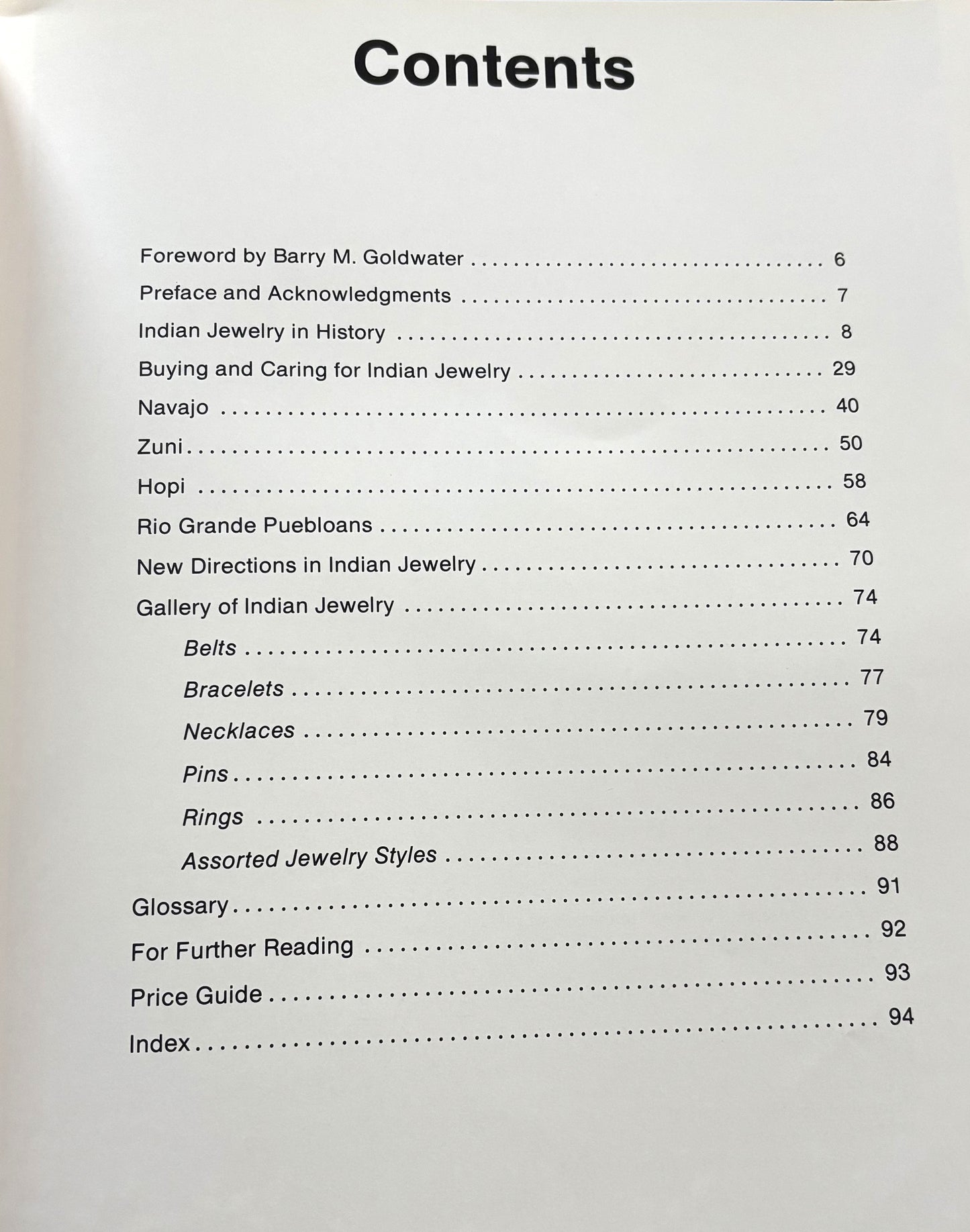 BOOKS - Indian Jewelry of the American Southwest