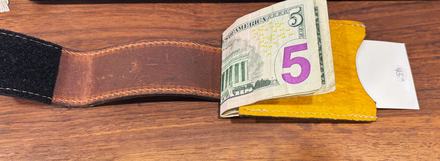 Bison Leather Money Wrap - Unique and functional