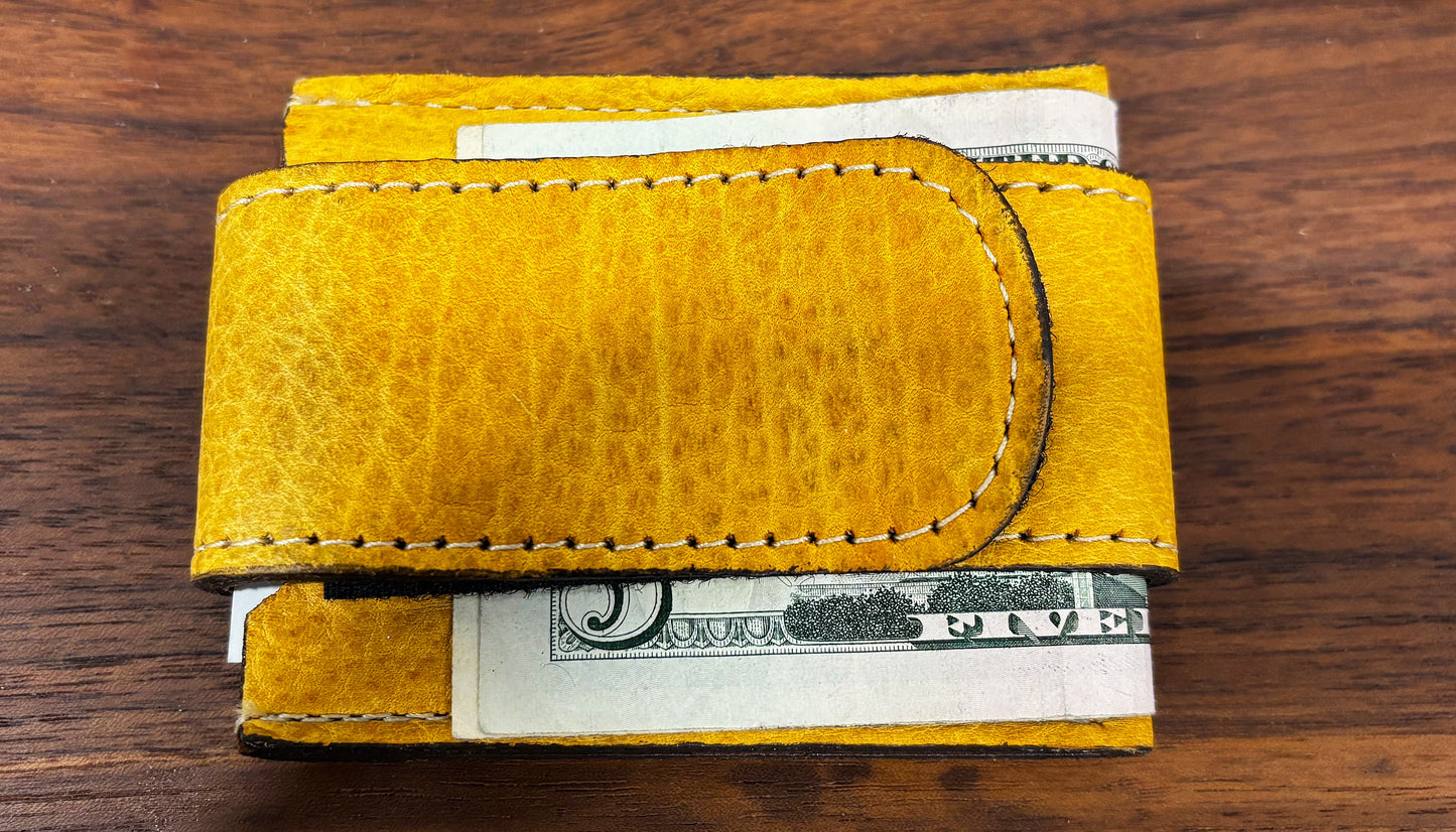 Bison Leather Money Wrap - Unique and functional