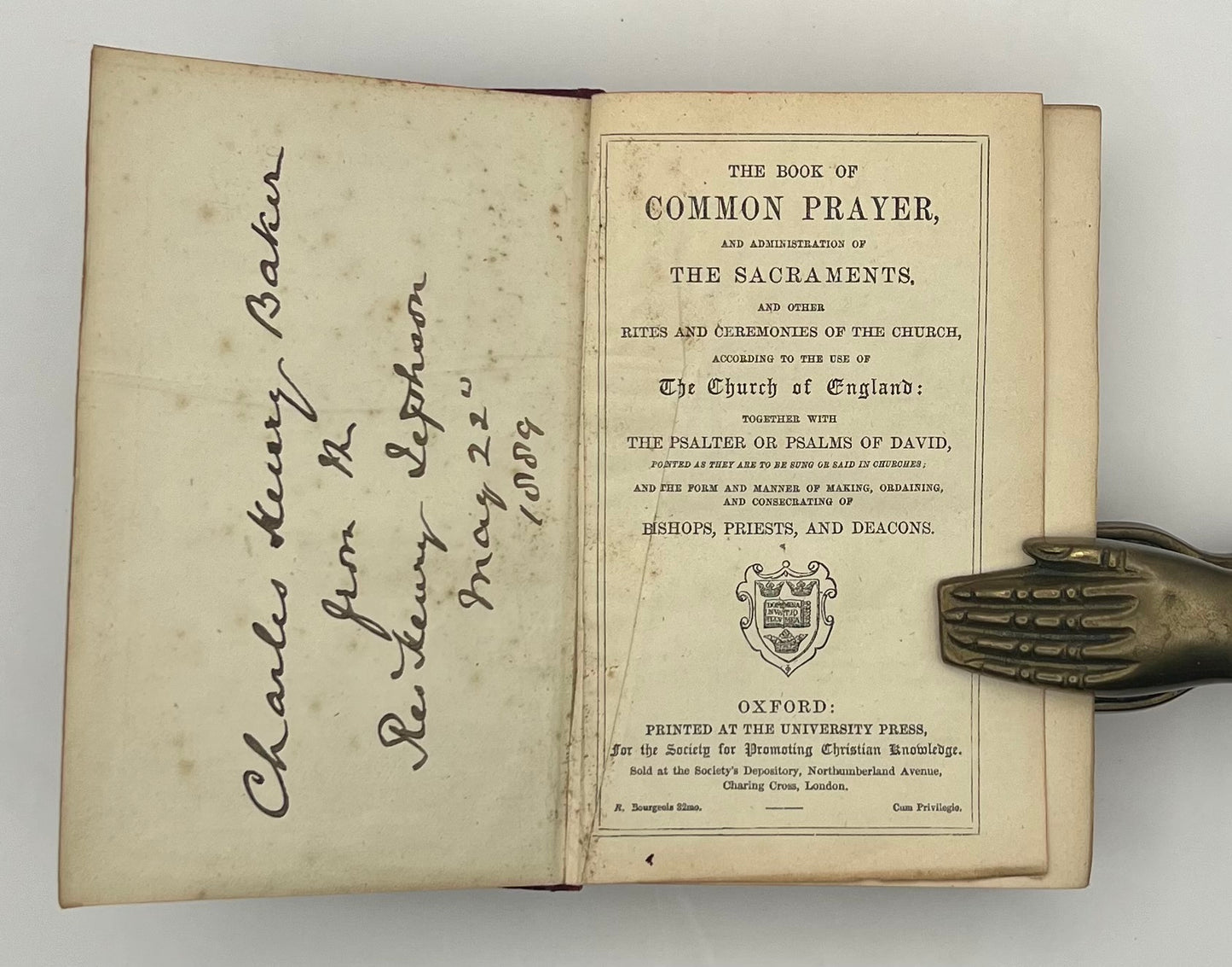 BOOKS - THE BOOK OF COMMON PRAYER - 1889