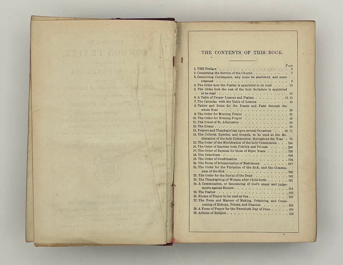BOOKS - THE BOOK OF COMMON PRAYER - 1889