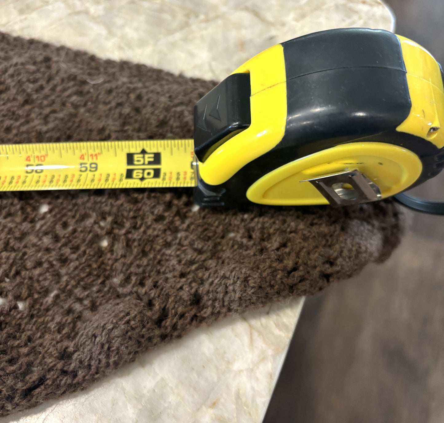 Herd Wear Hand Knit -  "Heartland Lace" Bison down hand knit shawl -