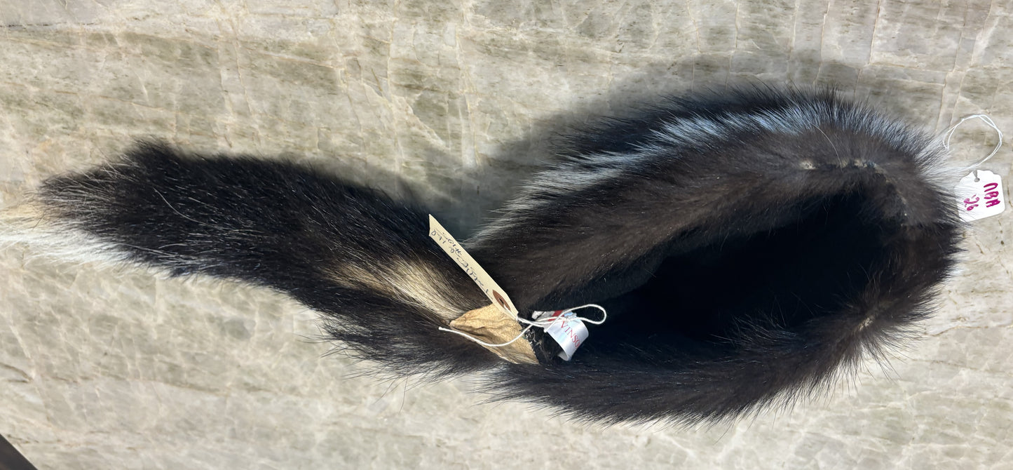 Sue Vinson Furs-hand made Frontier Style Skunk Cap