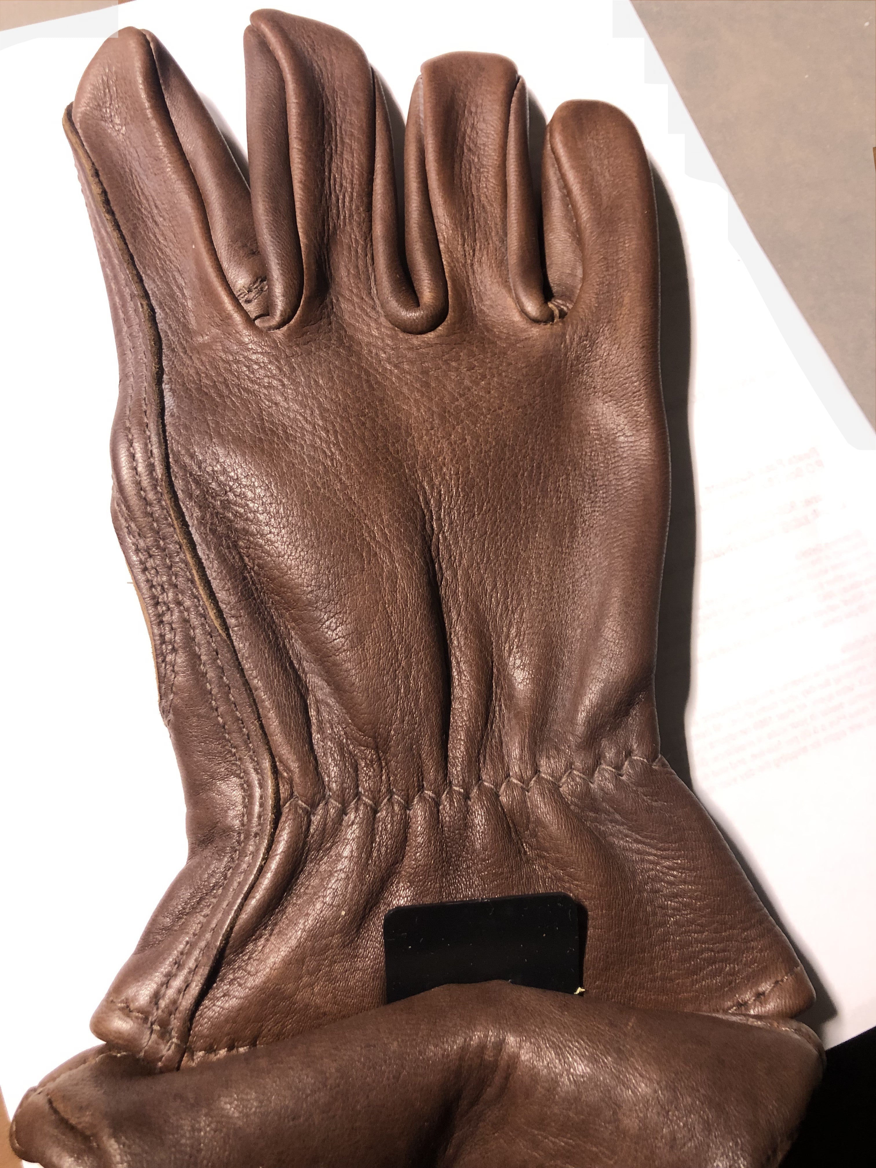 Midwest Glove = Buckskin "Keystone Thumb" leather gloves
