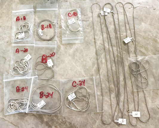 Sterling Silver Chains - THE LAST LAST FEW!