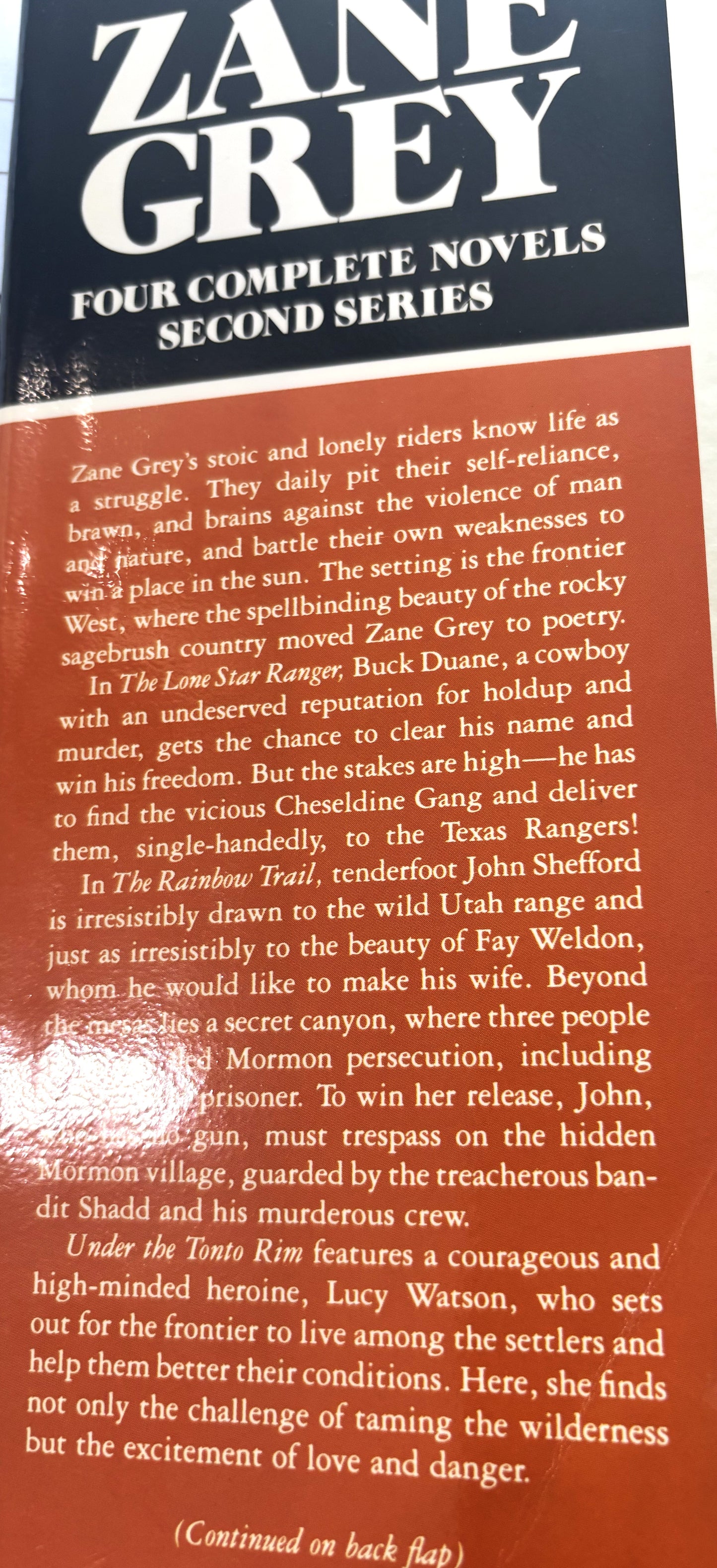 Books - Four Complete Novels - Zane Grey