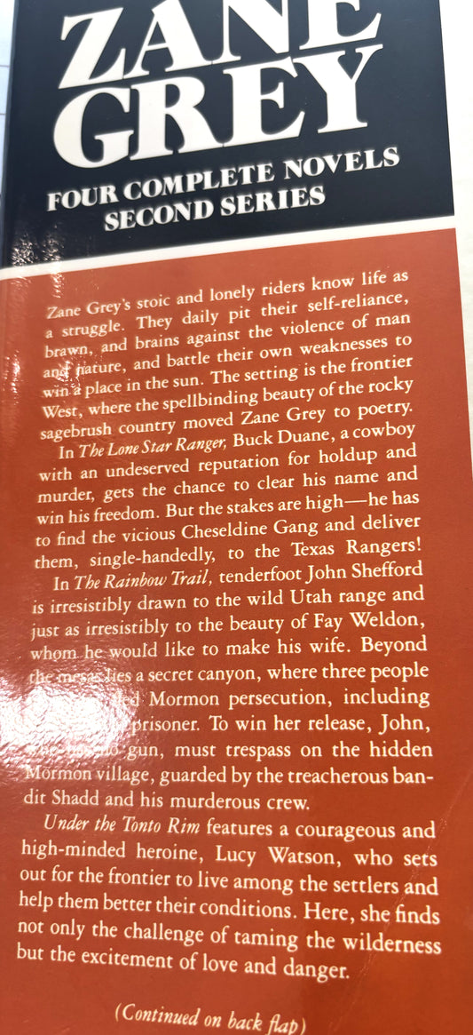 Books - Four Complete Novels - Zane Grey