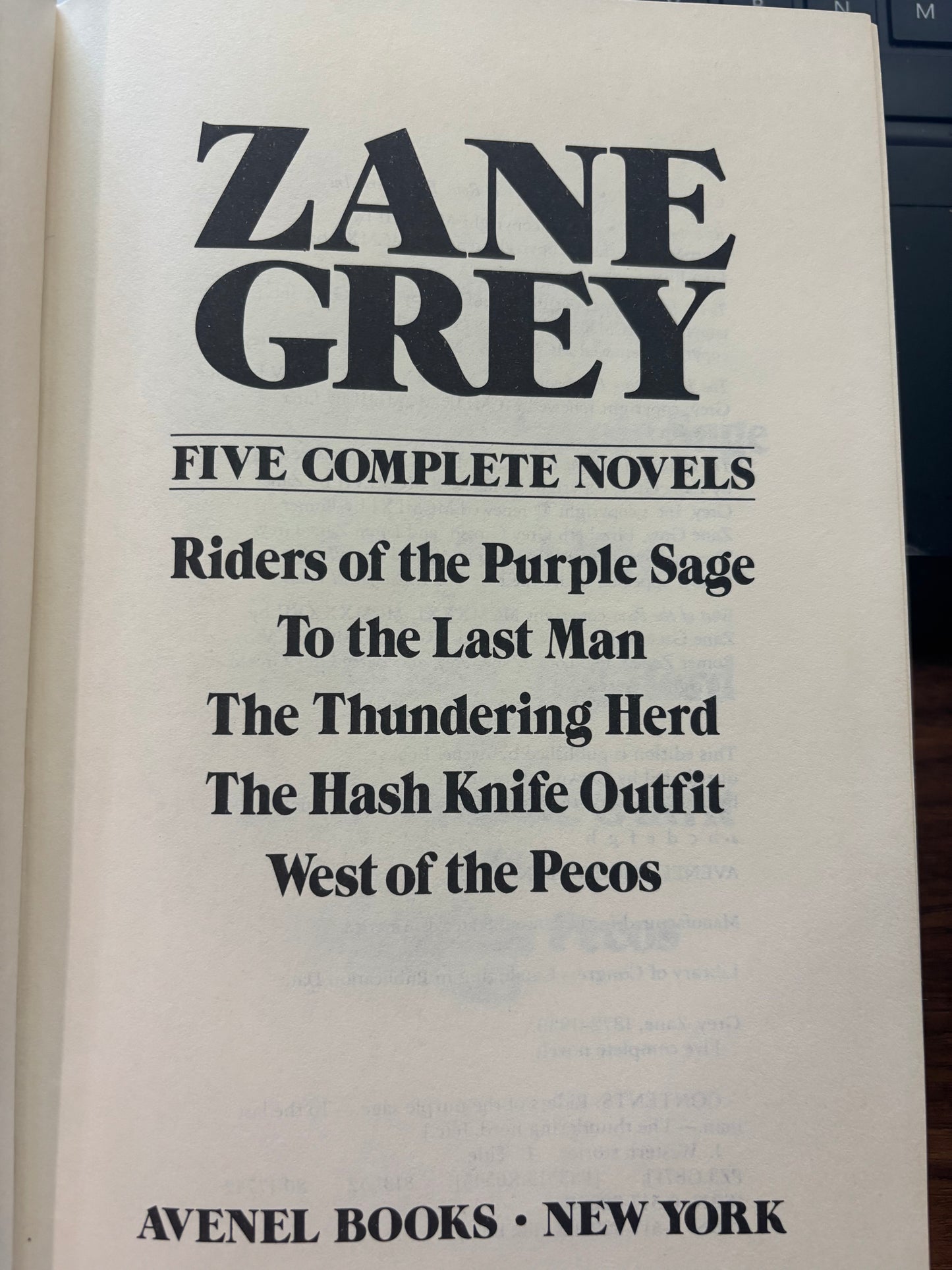 Book - Five Complete Novels - Zane Grey